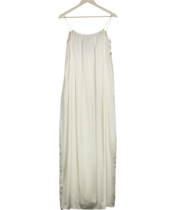 MANDIBREEZE X Lovisa Barkman White Lovisa Silk Open Back Dress UK XS