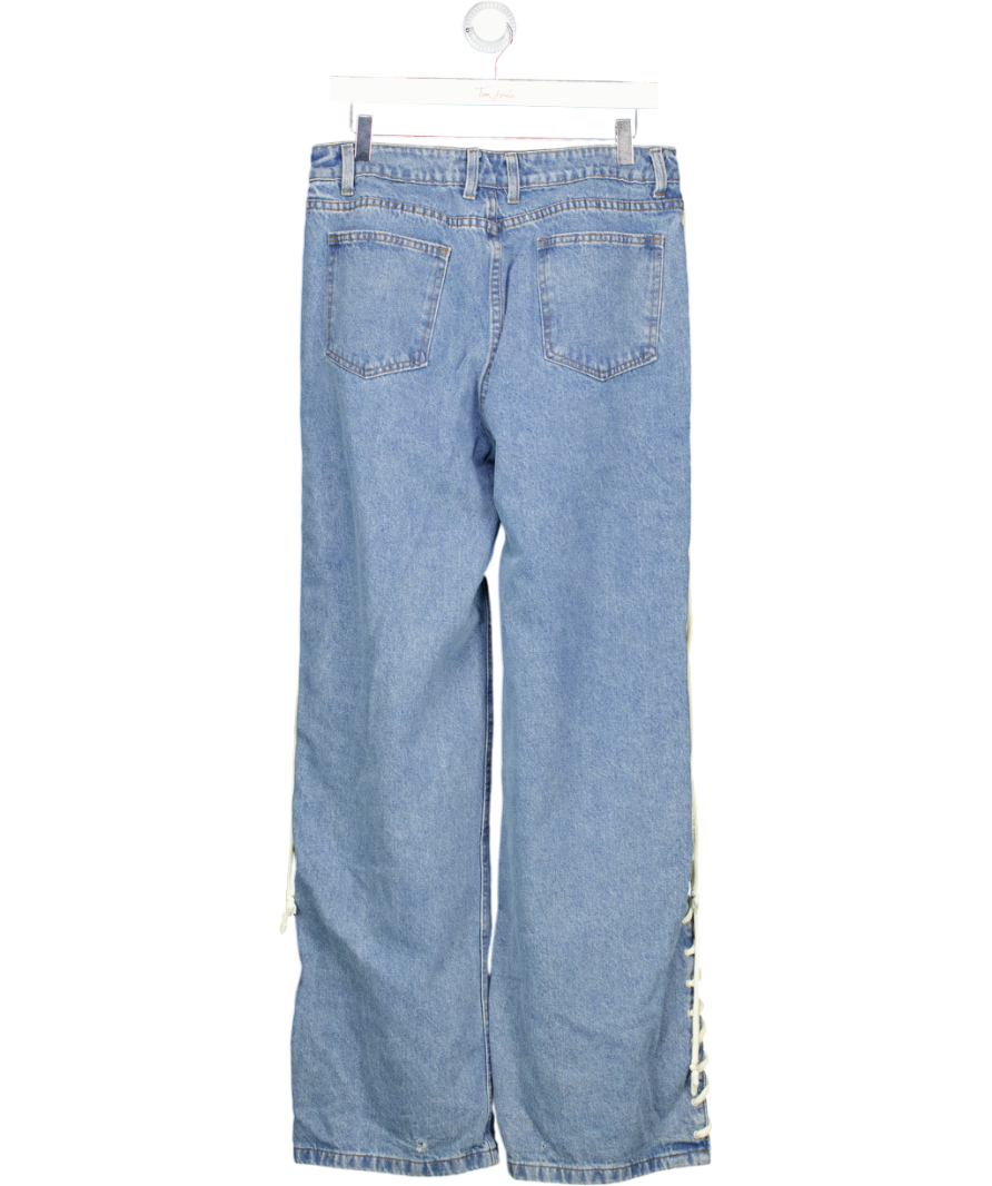 Mars the Label Blue The Denim Lace Up Jeans UK M