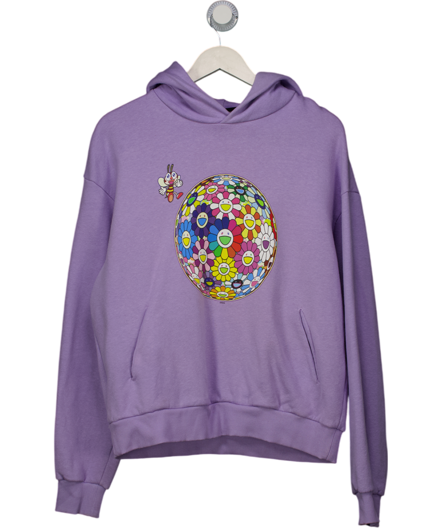 PANGAIA Purple X Bee Wild Organic Cotton Hoodie UK S