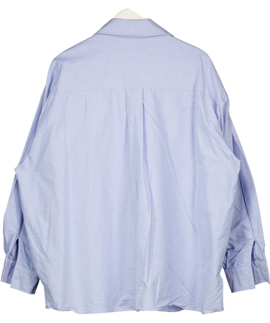 DISSH Blue Oversized Cotton Shirt UK 10