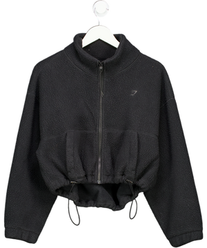 gymshark Black Training Oversized Fleece Sweatshirt UK M