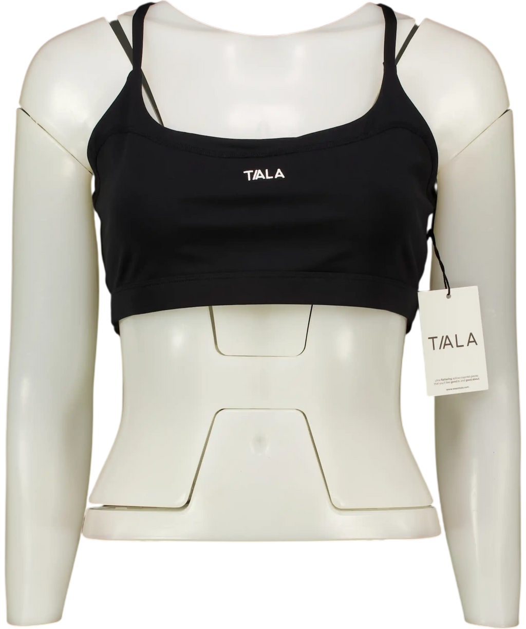 TALA Black Softset Cross Back Sports Bra UK XL