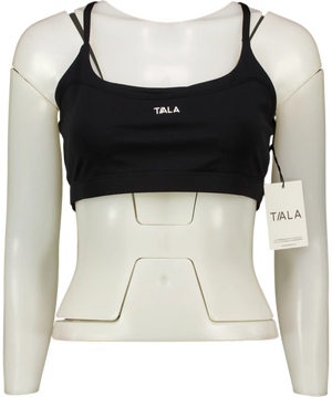 TALA Black Softset Cross Back Sports Bra UK XL