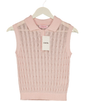 Cinta Pink Cable Knit Top UK S