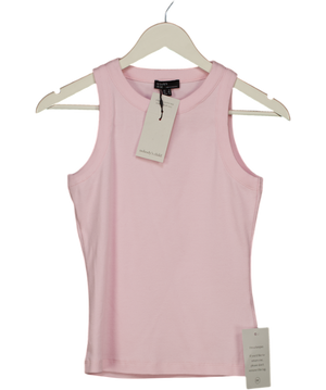 Nobody's Child Baby Pink Ribbed Vest Top UK 8