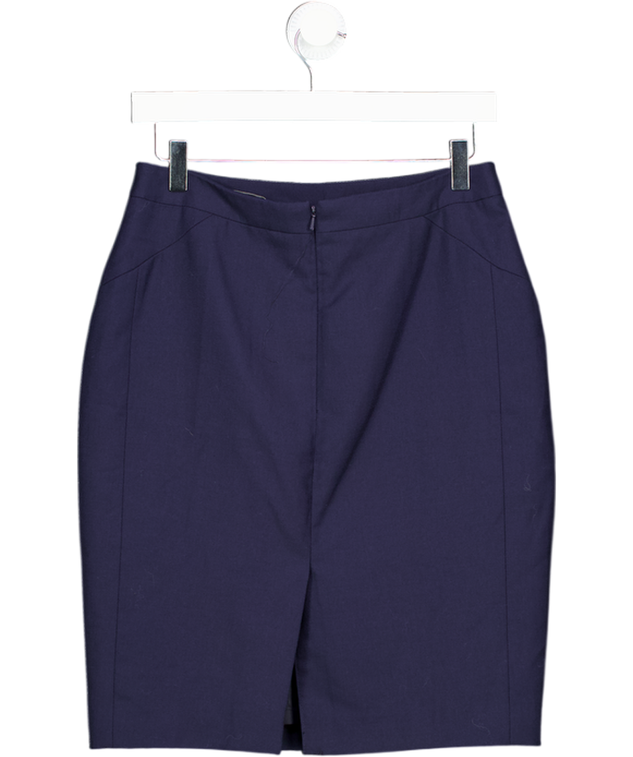 REISS Navy Blue Faulkner Tailored Pencil Skirt UK 10