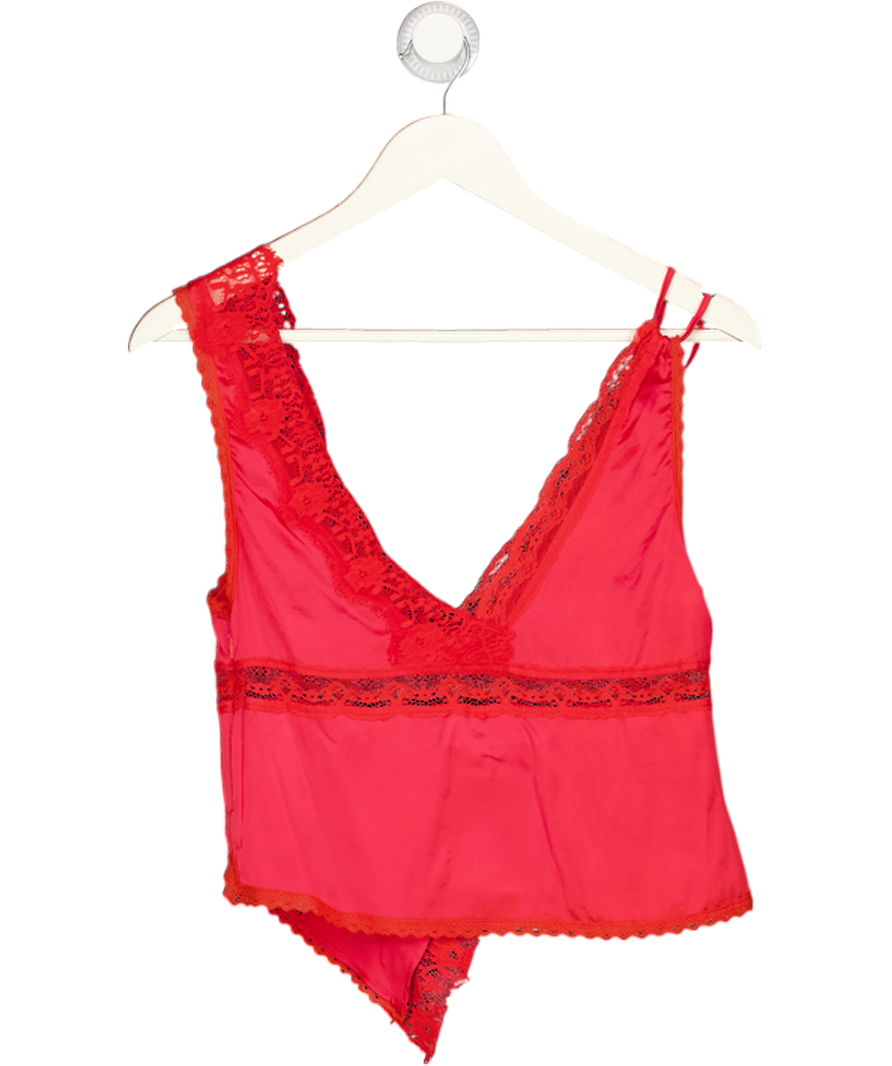 Free People Red Brenda Knight Valentine Vest UK S