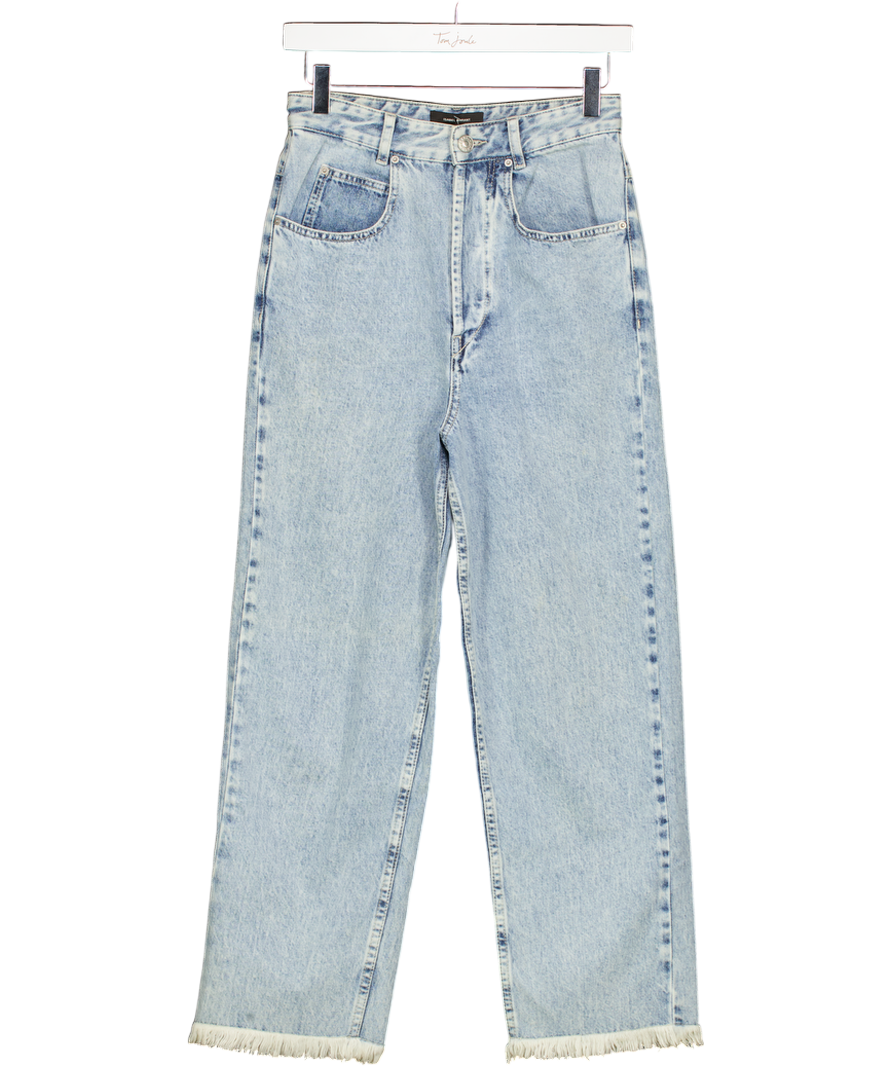 Isabel Marant Light Blue Cropped High Waist Jeans UK 6