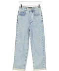 Isabel Marant Light Blue Cropped High Waist Jeans UK 6