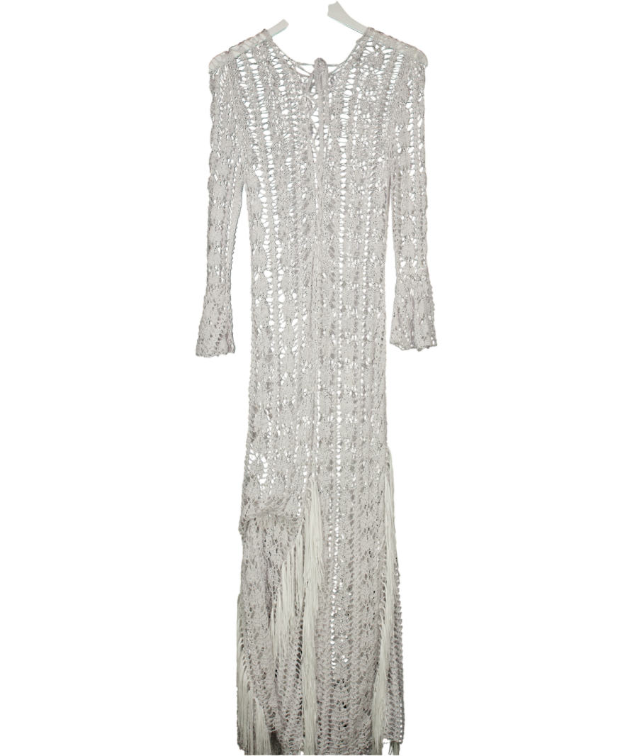 LESLIE AMON White Boticelli Dress UK XS