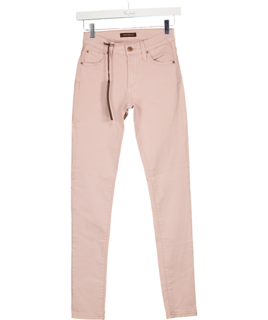 JAMES JEANS Dusty Pink Mid-rise Ankle Skinny Jeans W25
