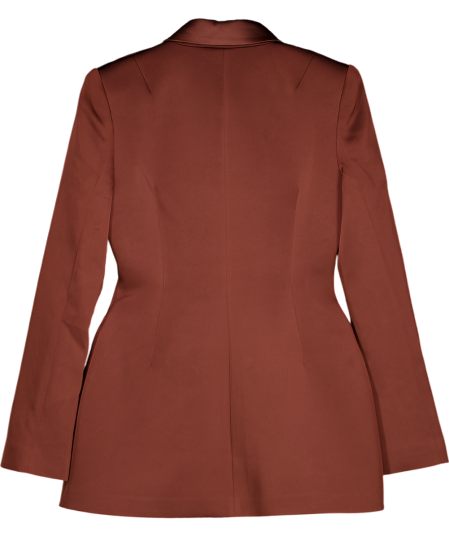 NADINE MERABI Monica Brown Sarin Blazer Mini Dress UK 10