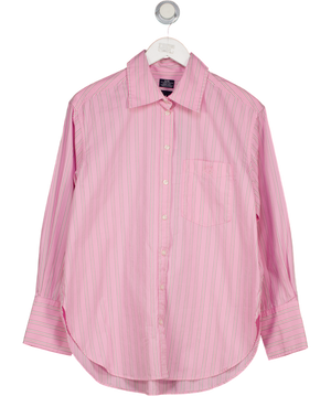 GAP Pink Stripe Poplin Oversized Shirt UK XS