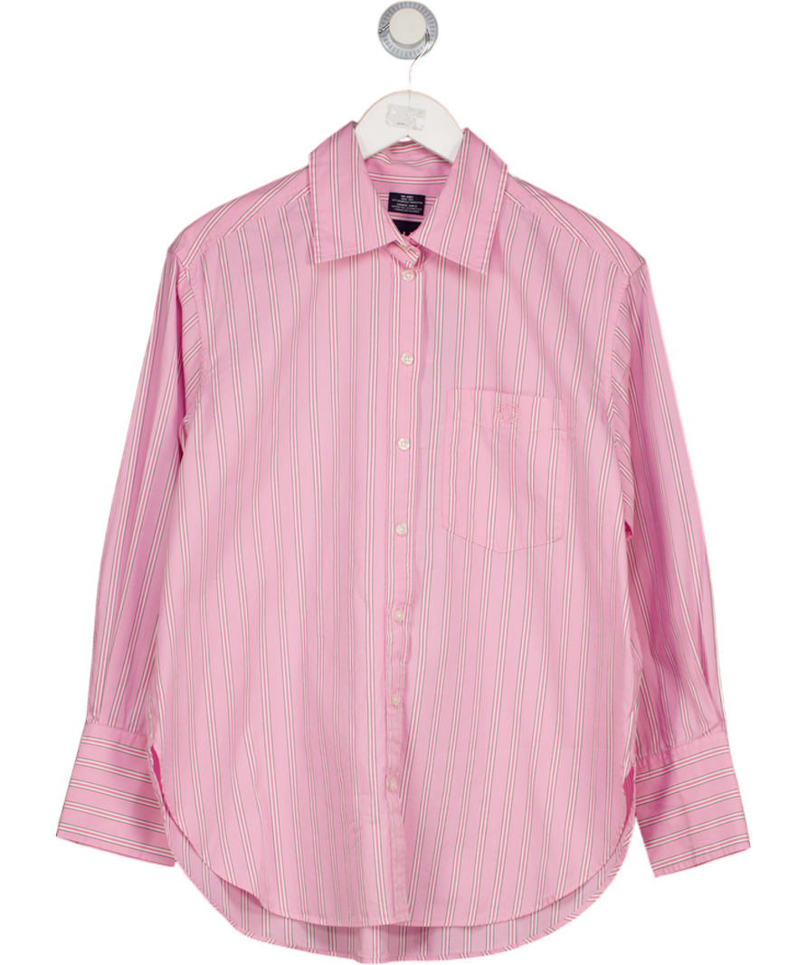 GAP Pink Stripe Poplin Oversized Shirt UK XS
