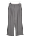 Abercrombie & Fitch Grey Pleated Straight Leg Tailored Trousers -short W26