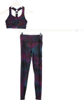 Sweaty Betty Multicoloured Gradient Dot Print Power Leggings And Medium Support Bra Set UK XS