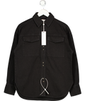 REBECCA VALLANCE Black Denim Kendall Shirt UK 6