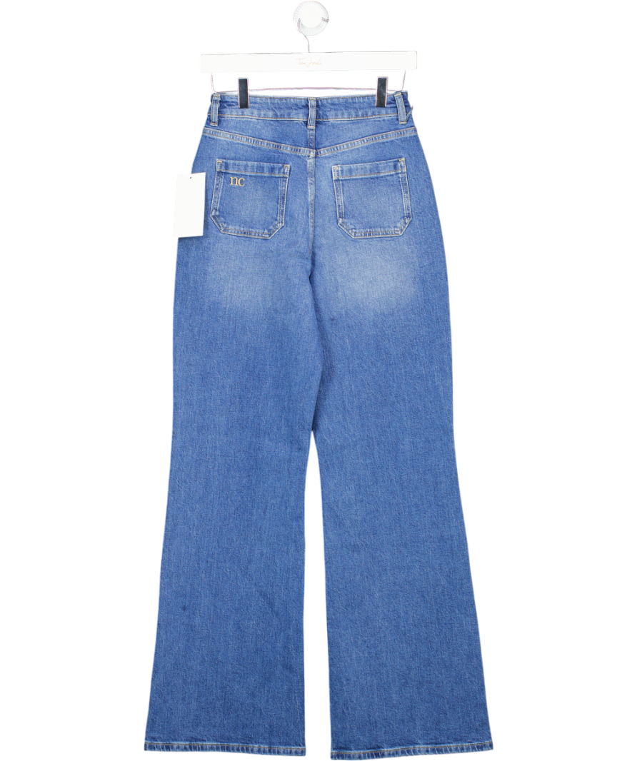 Nobody's Child Blue High Rise Highbury Flare Jeans UK 8
