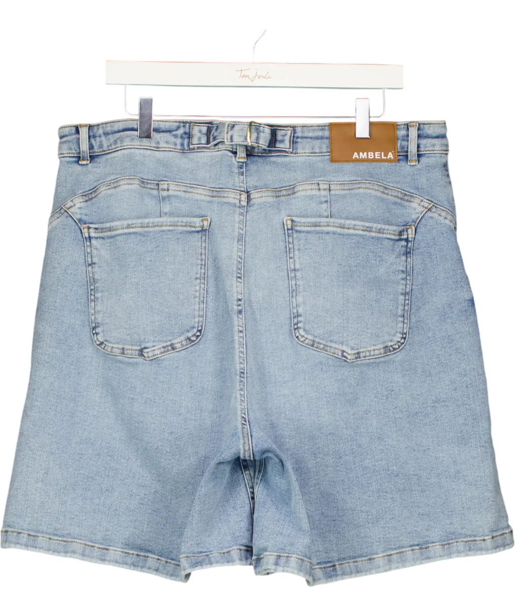 Ambela Blue Stretch Shorts UK 20