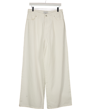 FRIENDS WITH FRANK White The Felicity Denim Trousers UK M