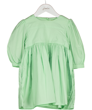 MORLEY Mint Green Cotton Poplin Puff Dress 4 Years
