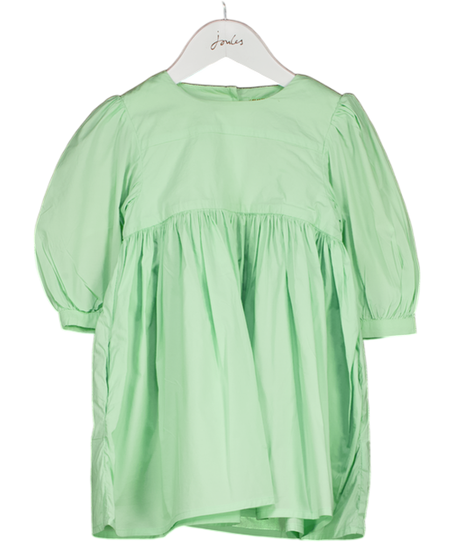 MORLEY Mint Green Cotton Poplin Puff Dress 4 Years