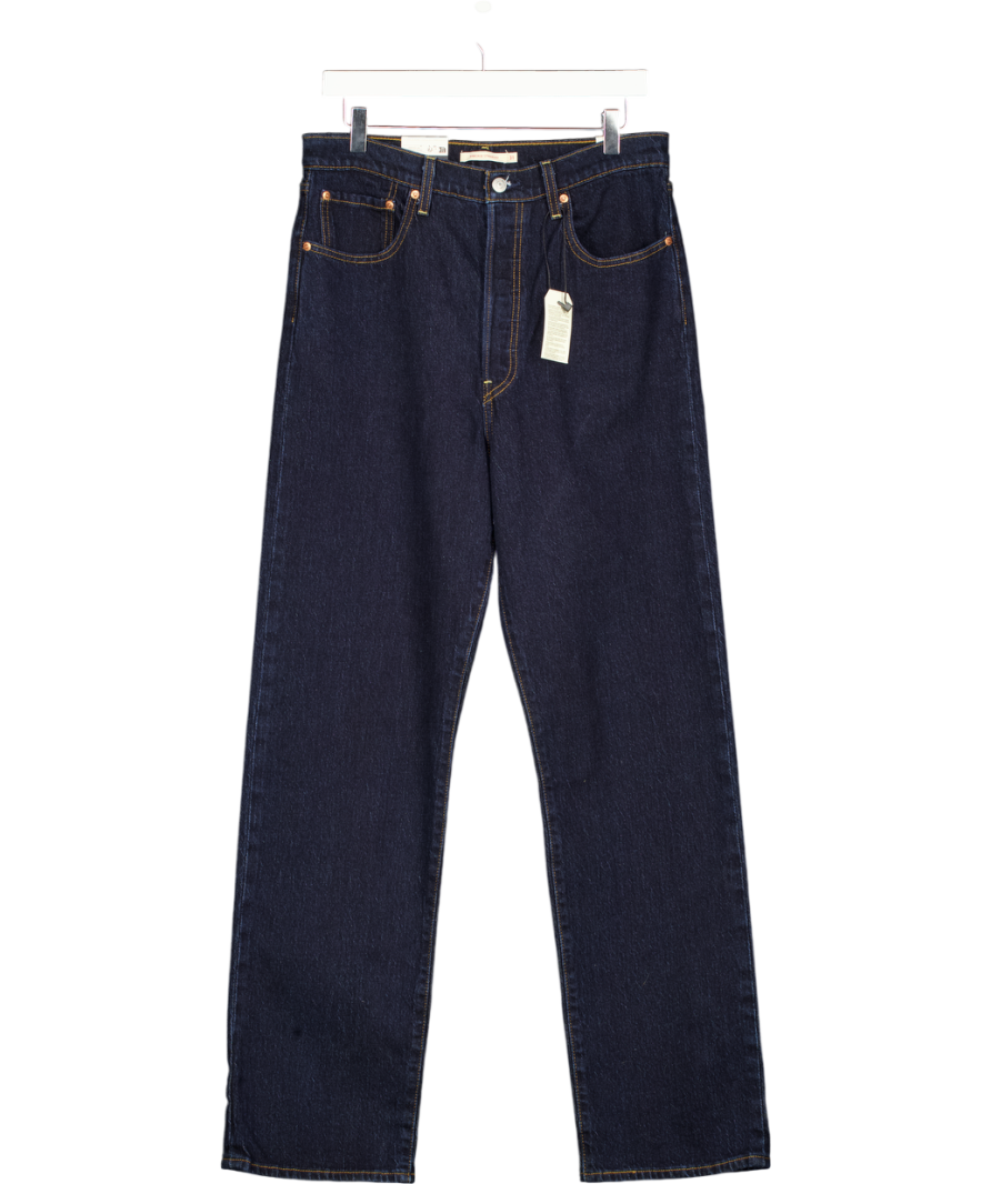 LEVI'S Dark Blue Ribcage High Waist Straight Leg Full Length Jeans W31