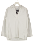 H&M White Popover Poplin Shirt UK XS