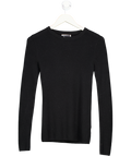 H&M Black Wool & Cashmere Blend Jumper UK S