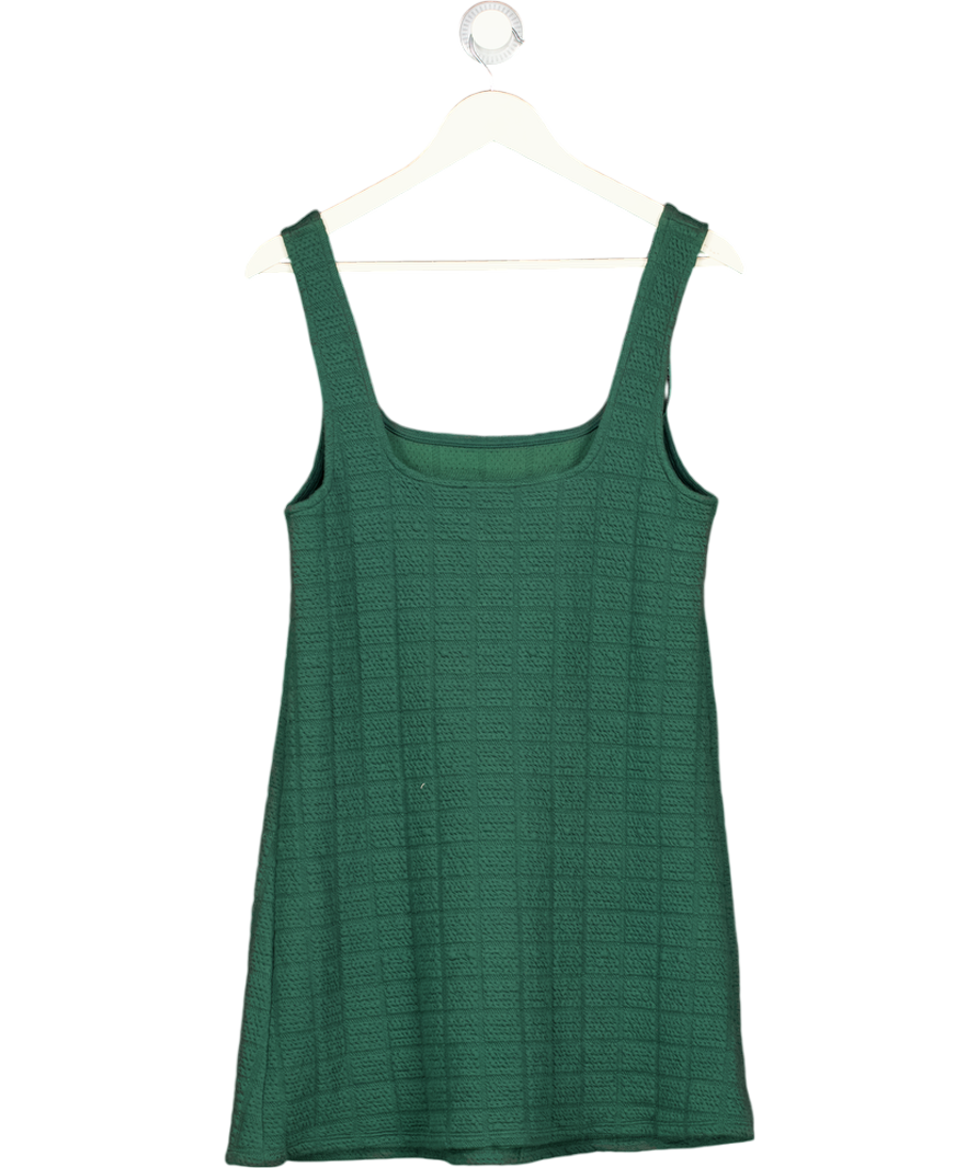 ZARA Green Square Neck Mini Dress UK S