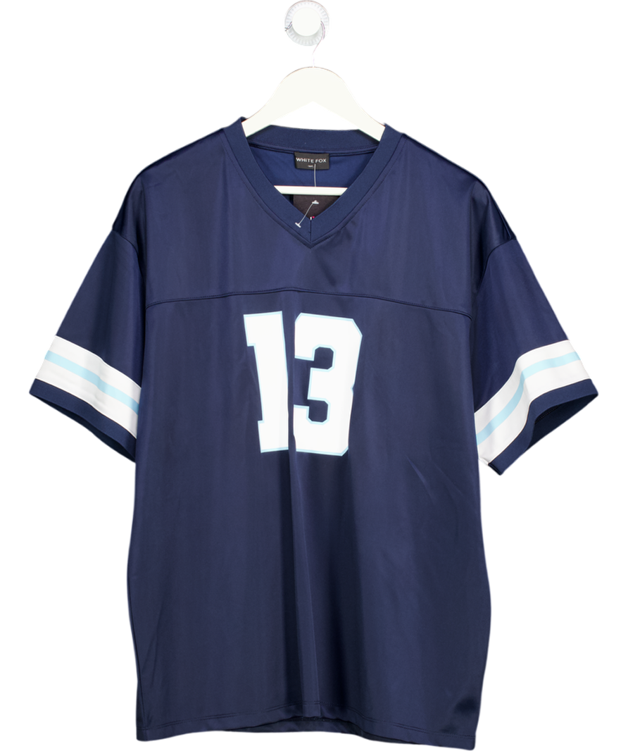 White Fox Blue Friday Night Lights Oversized Jersey UK M/L
