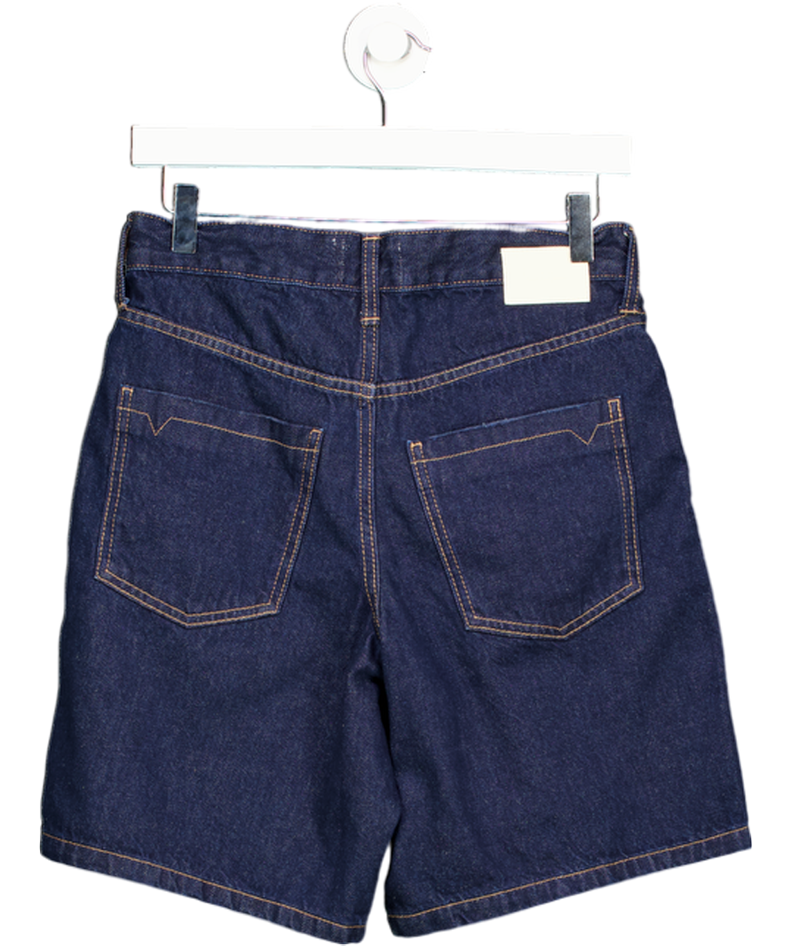 River Island Blue Denim Bermuda Short In Darkwash UK 6