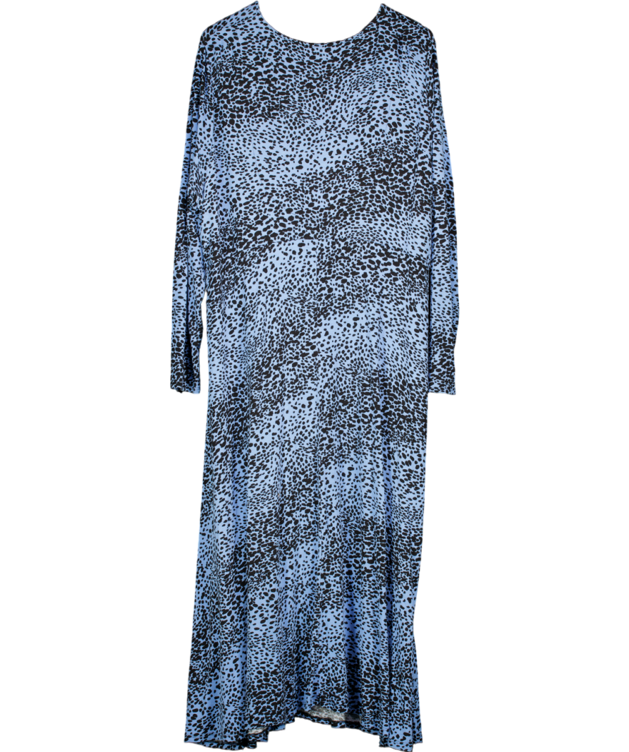 LIVE UNLIMITED Blue Animal Print Midi Dress UK 26