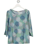 White Stuff Blue Floral 3/4 Sleeve Top UK 14