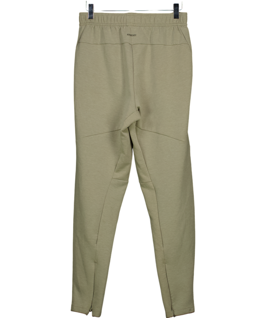 adidas Brown Aeroready Slim Fit Joggers UK S