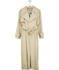 RIVER ISLAND Beige Collared Long Sleeve Trench Coat UK 6