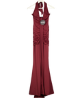 BABYBOO Rosetta Maxi Dress - Cherry Red Lacquer UK XS