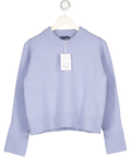 WNU With Nothing Underneath Devon Jumper 100% Italian Wool - Cornflower Blue UK S