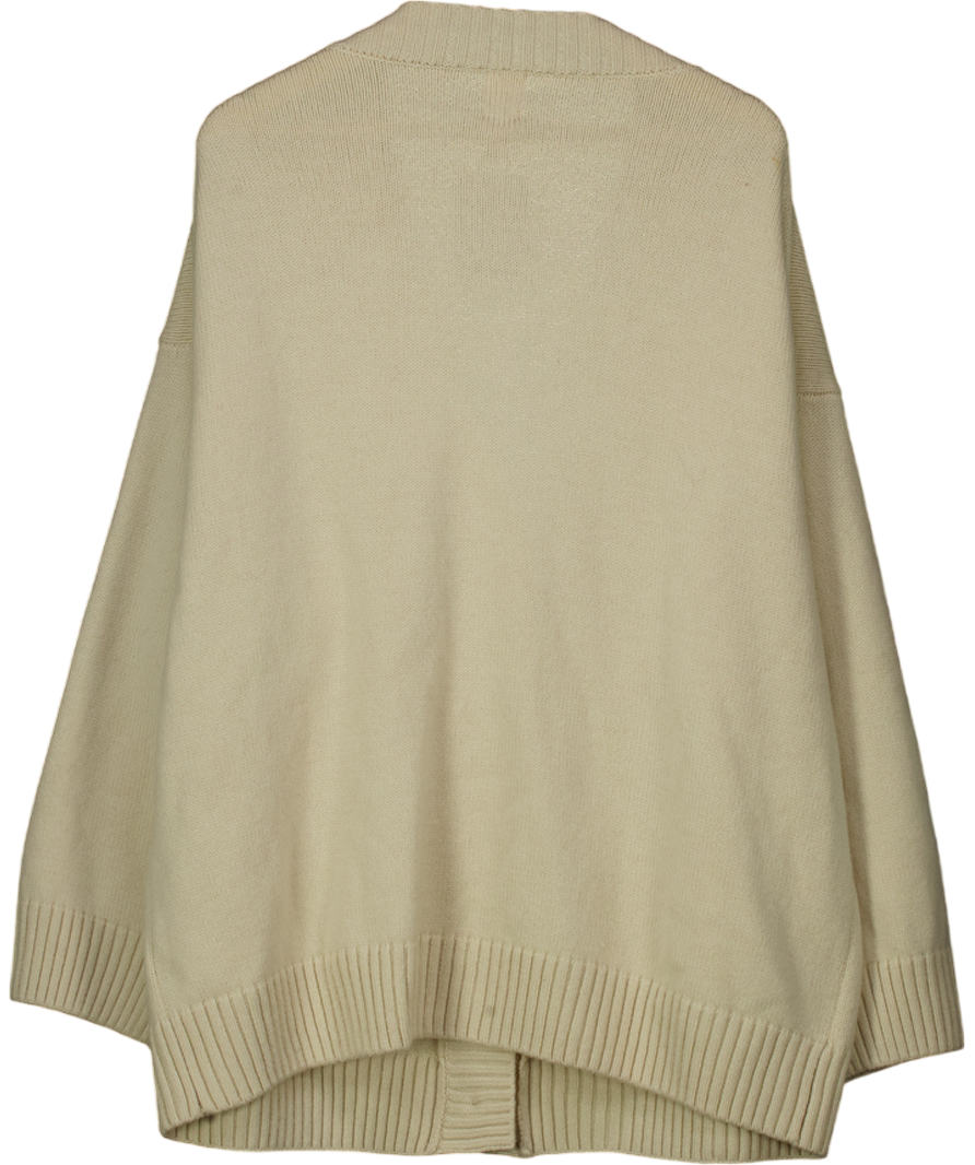 H&M Beige Fine-knit Cardigan UK XS/S