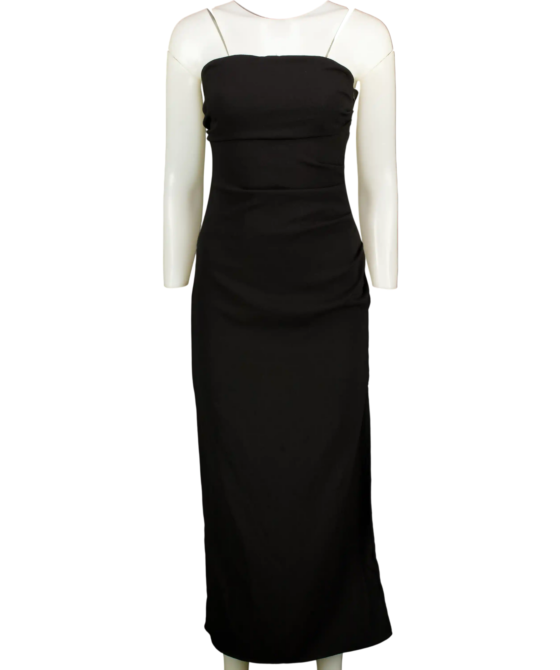 black strapless dress zara Tube Midi UK M – Reliked Women's Floral Wrap Midi Side hidden in keyhole back Color:Sage[B0Bc8F