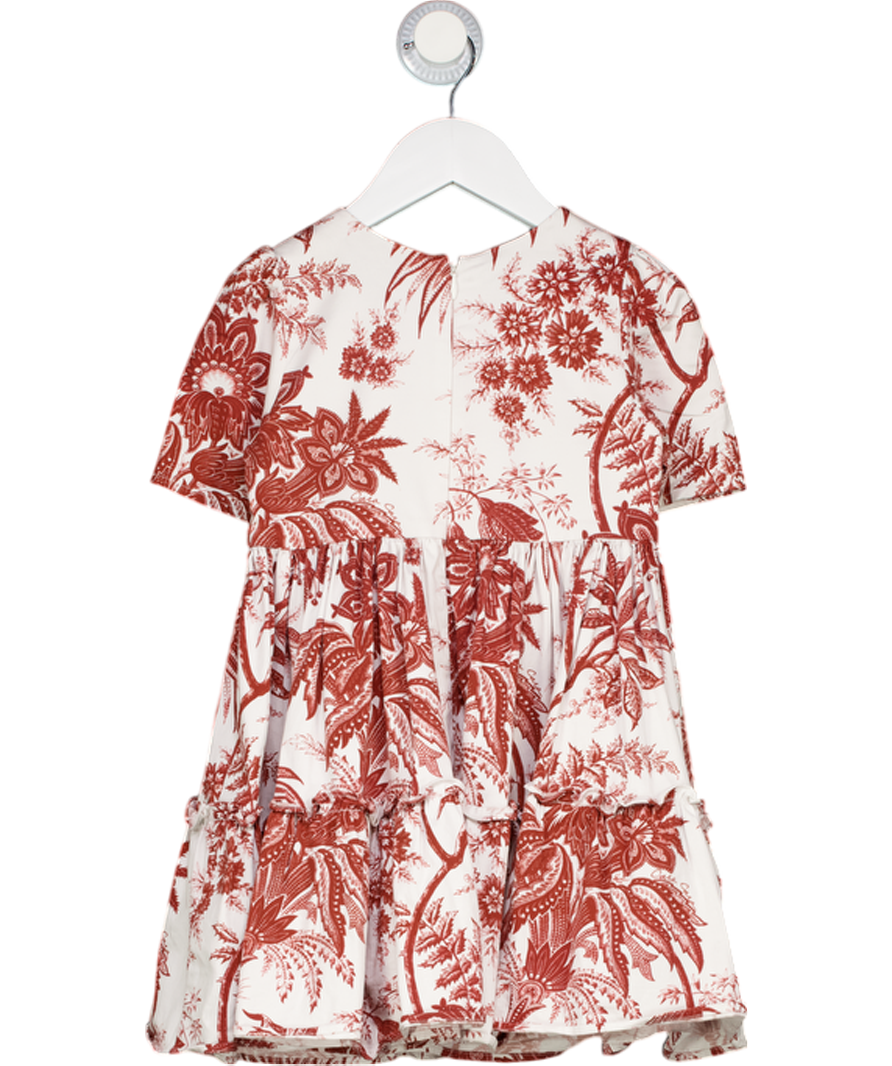 cara cara Red Floral Dress 4 Years