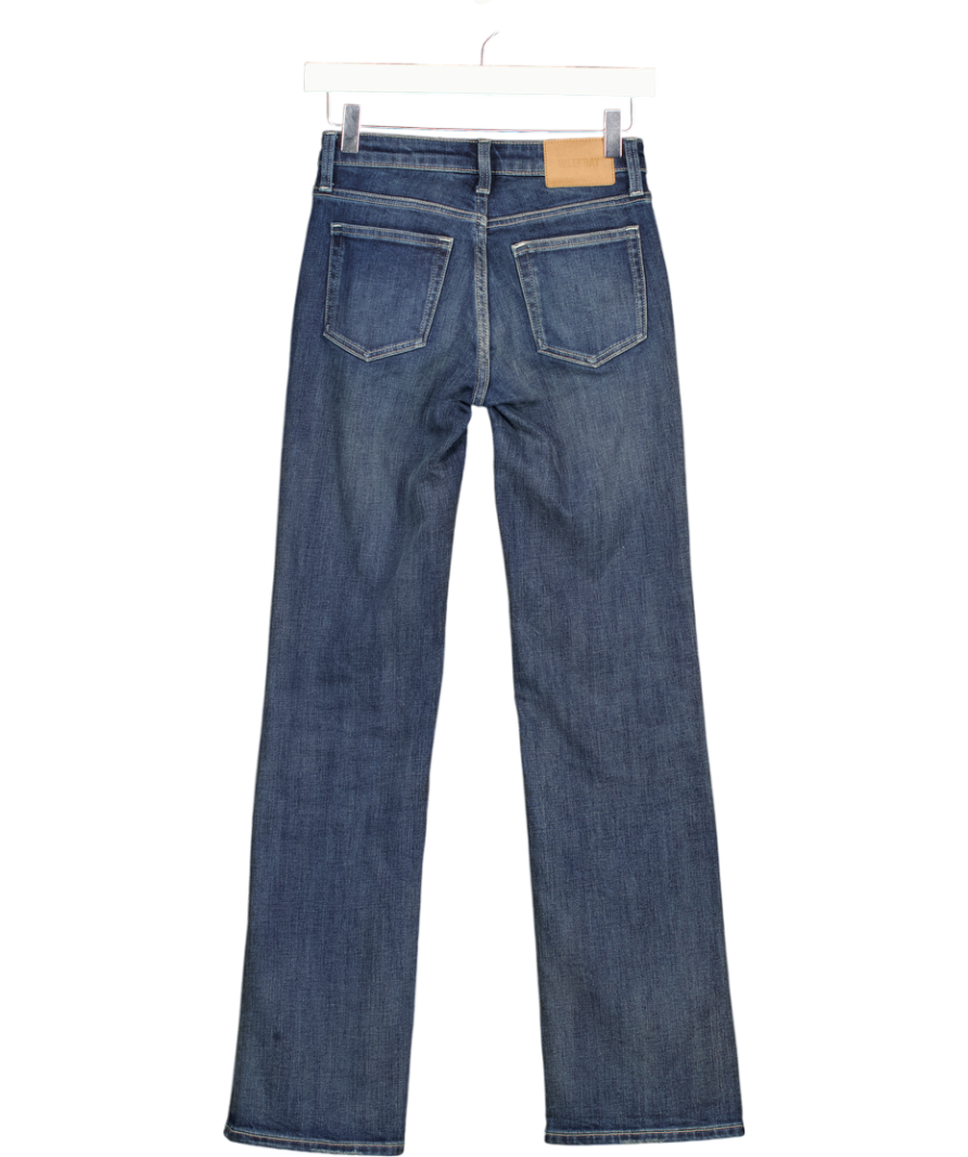 WEEKDAY Blue Tension Mid Rise Slim Bootcut Jeans L32 W24