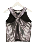 ADIDAS Originals Metallic Silver Adilenium Season 2 Tank Top UK 20 /22