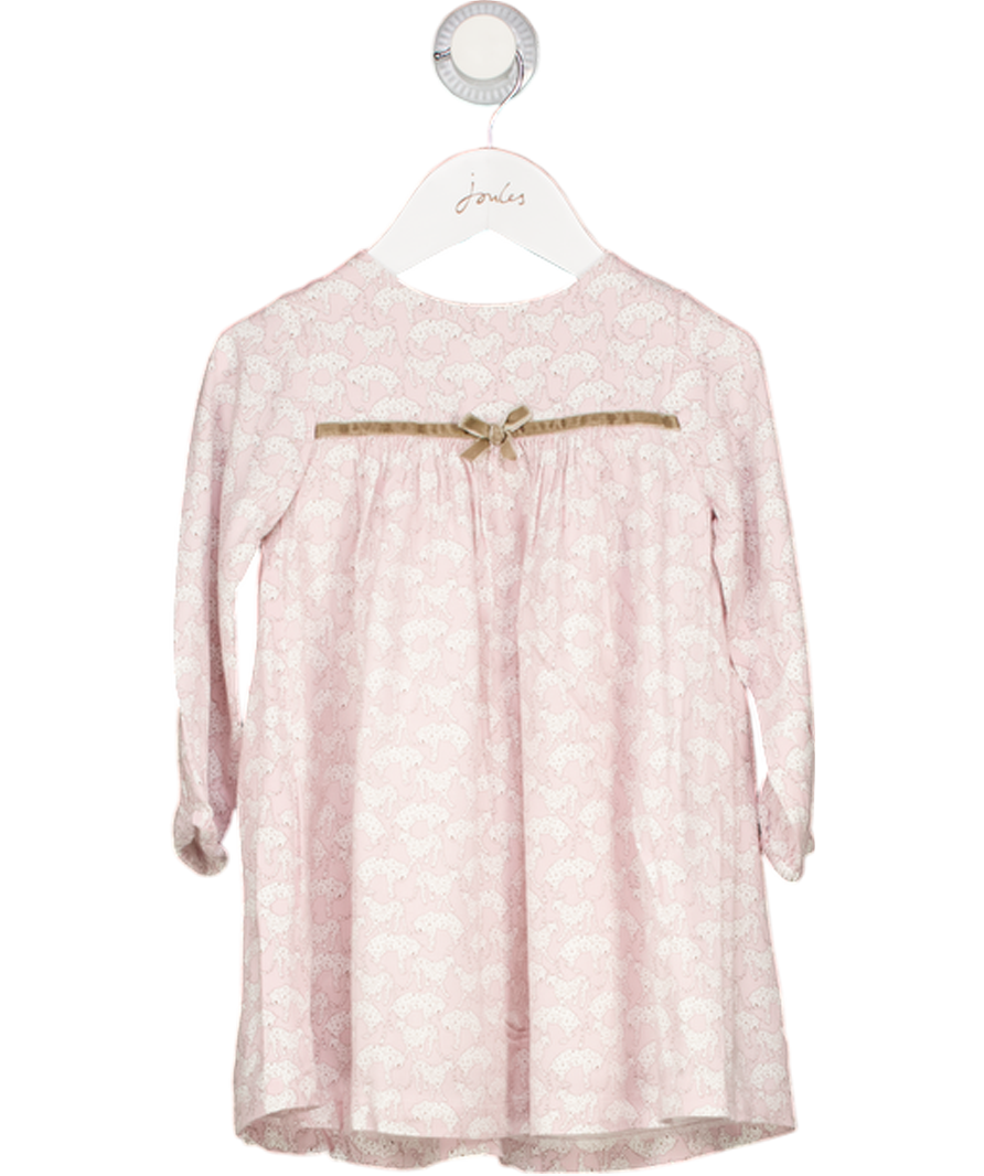 CONFITURE Pink Cheetah Print Long Sleeve Dress 2 Years