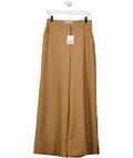 RO&ZO Beige Caramel Pinstripe Trouser UK 8