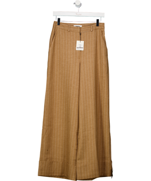 RO&ZO Beige Caramel Pinstripe Trouser UK 8