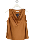Avirate Brown Cowl Neck Sleeveless Top UK S