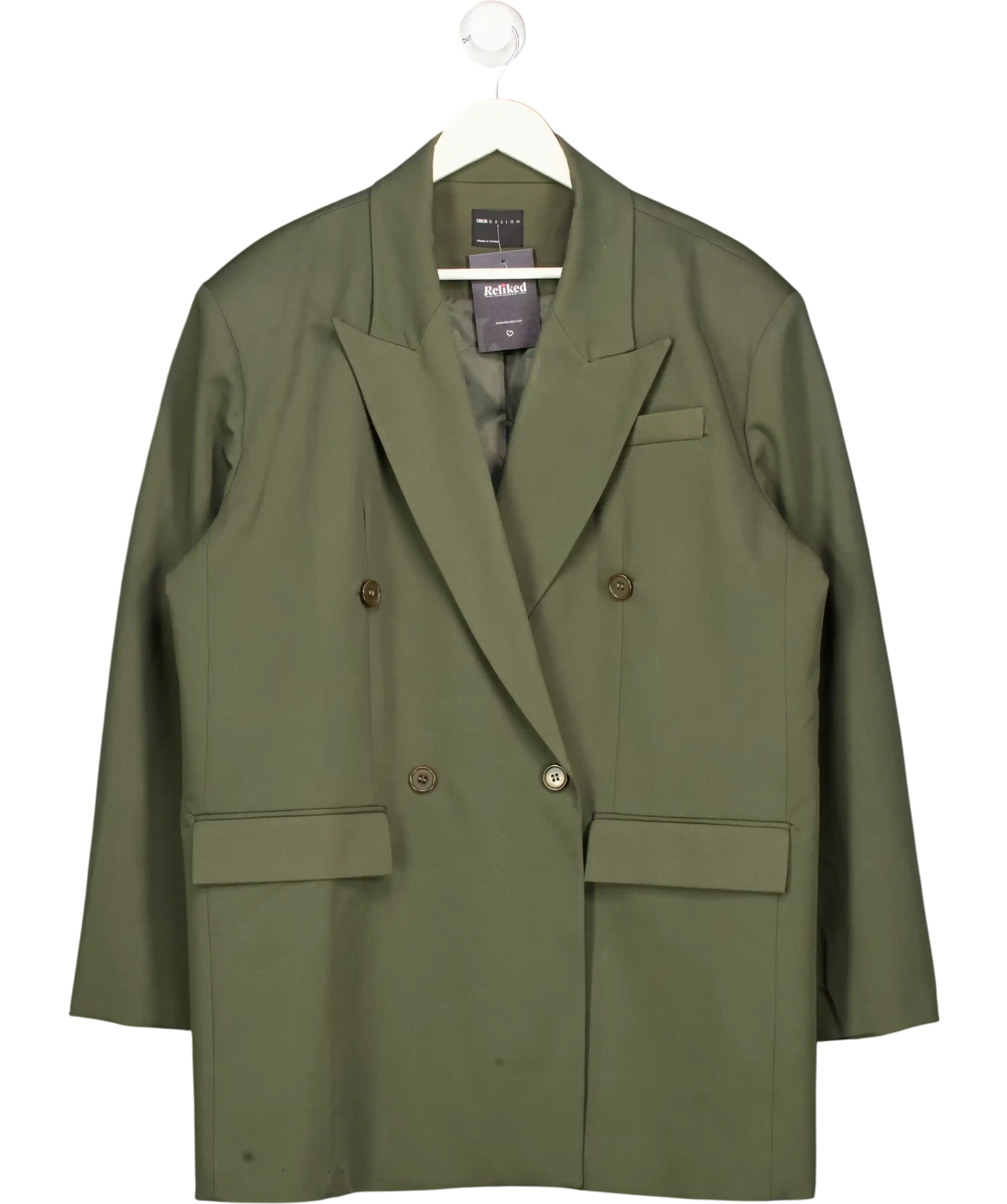ASOS Green Tailored Grandad Blazer UK XL