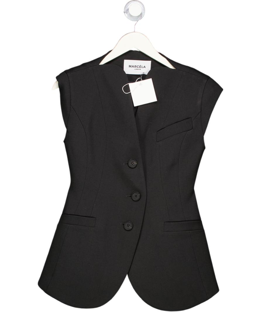 MARCELA LONDON Solene Hourglass Jacket Black UK S
