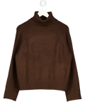 NEW LOOK Chocolate Brown Roll Neck Jumper UK M